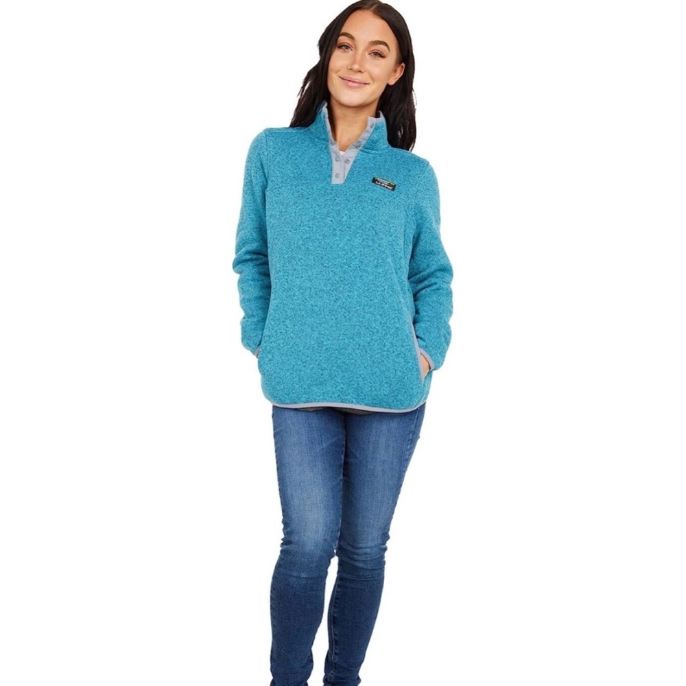 L.L. Bean Women’s Fleece Pullover Blue Small Petite